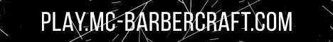 Баннер сервера Barbercraft